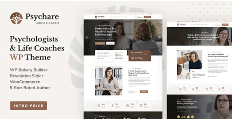 Psychare - WordPress Theme for Psychologists & Life Coaches 1 Psychare WordPress Theme