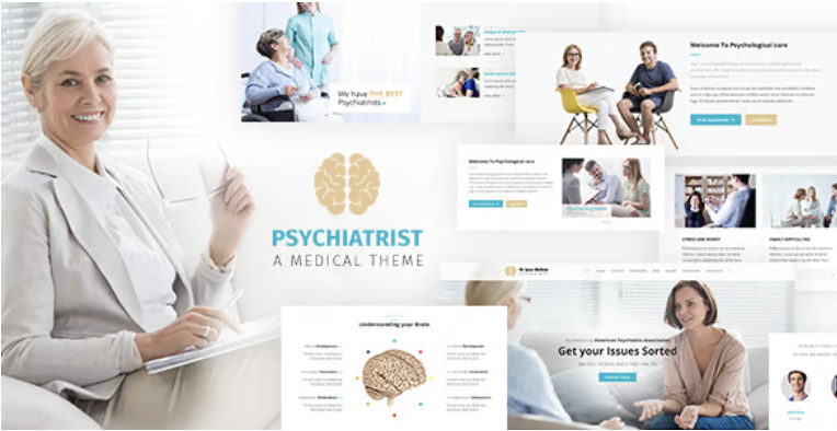 Psychology - Counseling WordPress Theme 1 Psychiatrist WordPress Theme