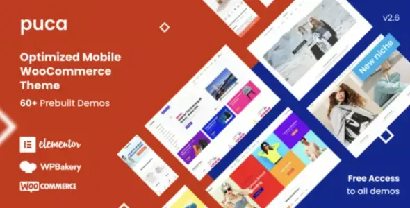 Puca Pro – Optimized Mobile WooCommerce Theme WordPress Plugin