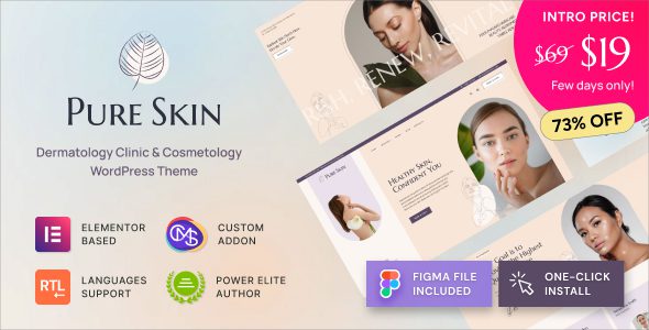 Pure Skin - Dermatology Clinic & Cosmetology WordPress Theme 1 Pure Skin Dermatology Clinic & Cosmetology WordPress Theme