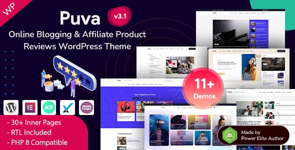 Puva – Online Blogging Affiliate Product Reviews WordPress Theme 1 Puva v3.1 Online Blogging Affiliate Product Reviews WordPress Theme