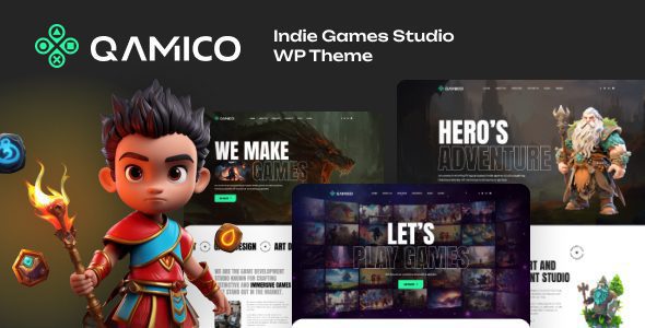 Qamico - Indie Games Studio WordPress Theme 1 Qamico Indie Games Studio WordPress Theme