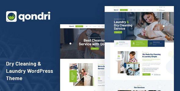 Qondri - Dry Cleaning & Laundry Services Wordpress Theme 1 Qondri Dry Cleaning & Laundry Services WordPress Theme