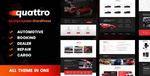 Quattro – Auto Booking Automotive 1 Quattro Auto Booking Automotive WordPress Theme