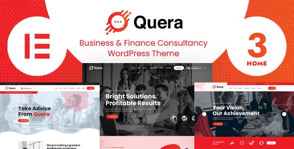 Quera – Business Consultancy WordPress Theme 1 Quera Business & Finance Consultancy WordPress Theme