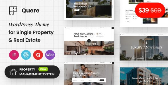 Quere – Real Estate Apartments WordPress Theme 1 Quere – Real Estate Apartments WordPress Theme