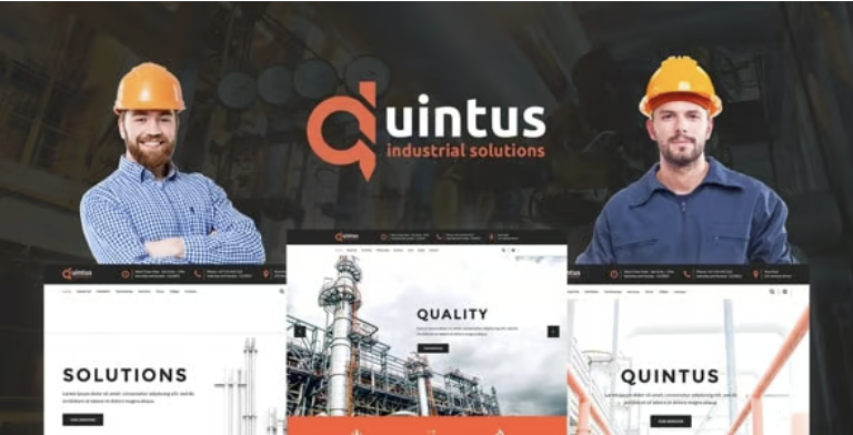 Quintus - Industrial & Engineering WordPress Theme 1 Quintus Industrial & Engineering WordPress Theme