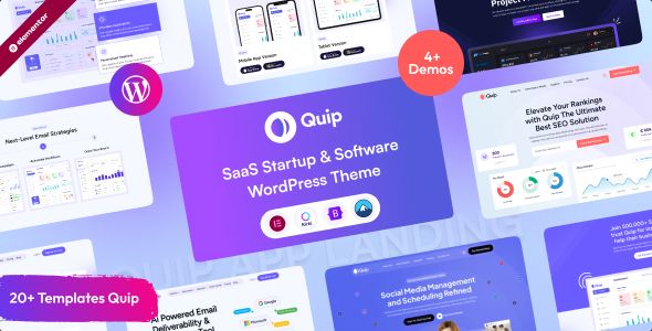 Quip - Saas Startup & Software WordPress Theme 1 Quip Saas Startup & Software WordPress Theme