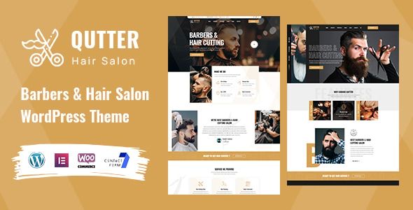Qutter – Barber & Hair Salon WordPress Theme 1 Qutter Hair Salon WordPress Theme