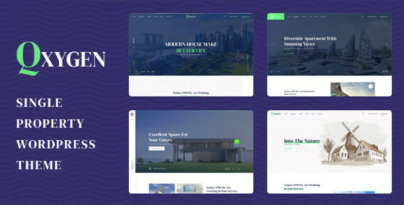 Qxygen Single Property WordPress Theme