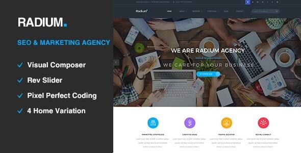 Radium - SEO /Digital Agency WordPress Theme 1 Radium SEO /Digital Agency WordPress Theme