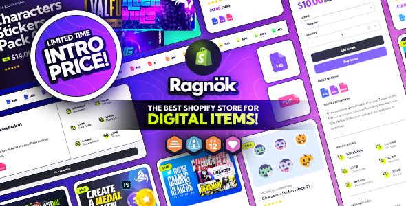 Ragnok Shopify Theme for Digital Items