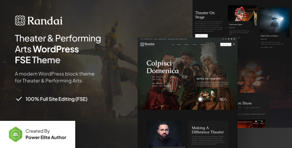 Randai – Theater Entertainment & Performing Arts Gutenverse FSE WordPress Theme 1 Randai – Theater Entertainment & Performing Arts WordPress Theme