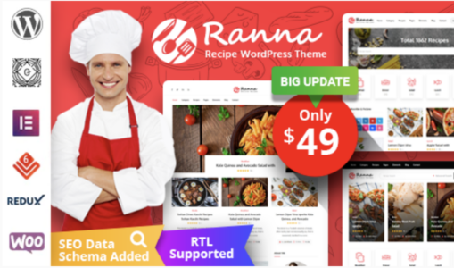 Ranna Food & Recipe WordPress Theme
