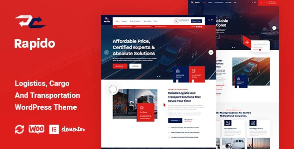 Rapido – Logistics, Cargo and Transportation WordPress Theme 1 Rapido – Logistics, Cargo and Transportation WordPress Theme