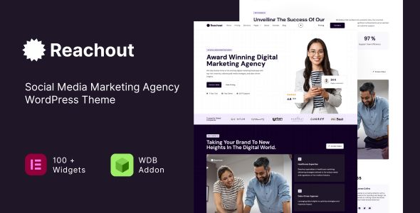 Reachout - Social Media Marketing Agency WordPress Theme 1 Reachout Social Media Marketing Agency WordPress Theme