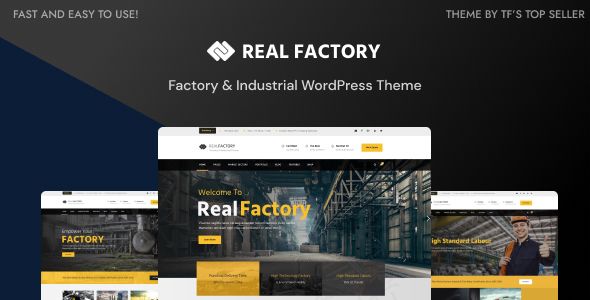 Real Factory - Construction WordPress 1 Real Factory Construction WordPress Theme