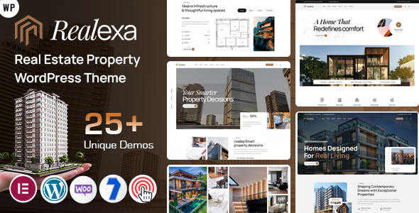 Realexa - Real Estate WordPress 1 Realexa Real Estate WordPress Theme