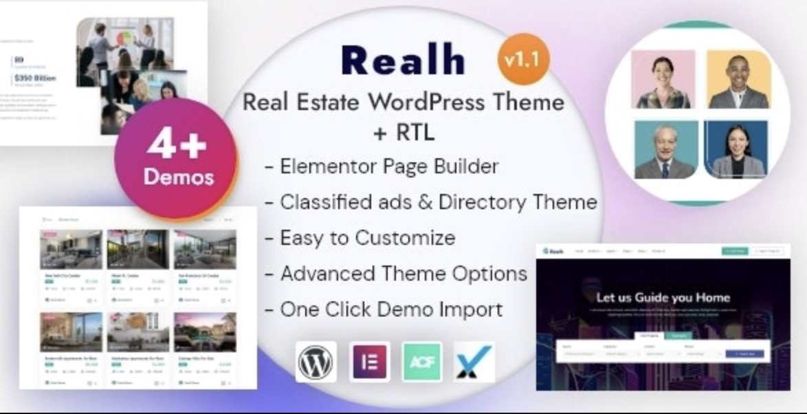 Realh – Real Estate WordPress Theme 1 Realh – Real Estate WordPress Theme