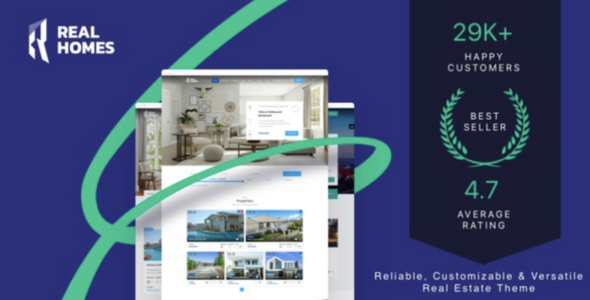 Real Homes estate sale and rental WordPress Theme