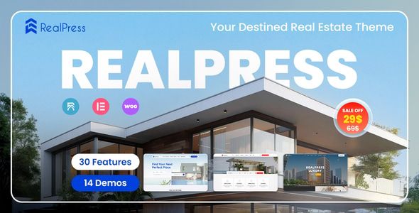 RealPress – Estate Sale and Rental WordPress Theme 1 Real Press – Estate Sale and Rental WordPress Theme