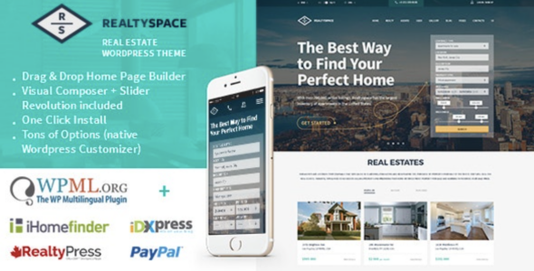 Realtyspace – Real estate WordPress Theme