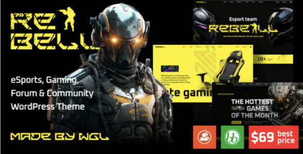 Rebell e Sports & Gaming Forum WordPress Theme