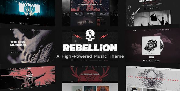 Rebellion – Theme for Music Bands & Record Labels 1 Rebellion WordPress Theme