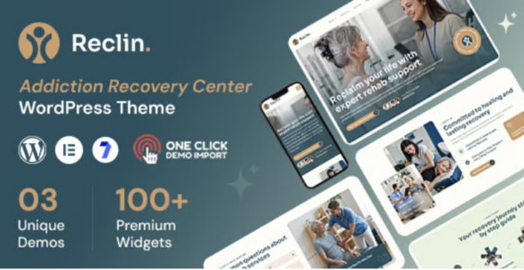 Reclin Addiction Recovery Center WordPress Theme