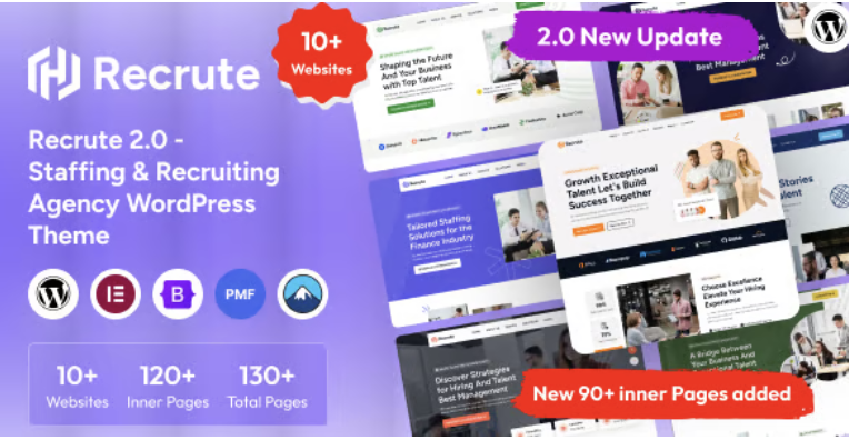 Recrute - Staffing & Recruiting Agency WordPress Theme 1 Recrute 2.0 Staffing & Recruiting Agency WordPress Theme