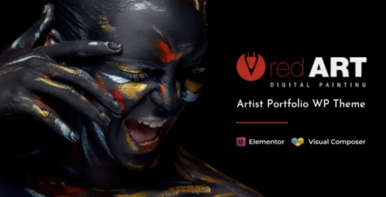 Red Art Pro Artist Portfolio WordPress