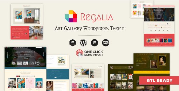 Regalia – Artist Portfolio, Art Gallery Theme 1 Regalia Art Gallery WordPress Theme