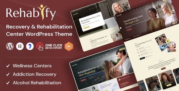 Rehabify – Addiction Recovery and Rehabilitation Center WordPress Theme 1 Rehabify – Addiction Recovery and Rehabilitation Center WordPress Theme