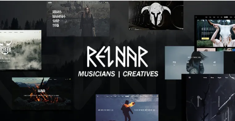 Reinar Pro – A Nordic Inspired Music and Creative WordPress Theme 1 Reinar Pro WordPress Theme