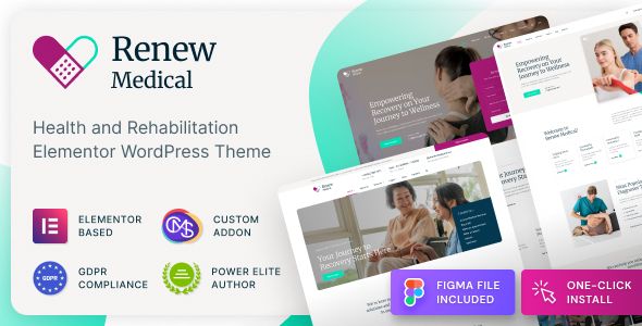 Renew Medical - Physiotherapy & Rehabilitation Clinic Medical WordPress Theme 1 Renew Medical WordPress Theme