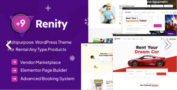 Renity Multipurpose Rental WordPress Theme
