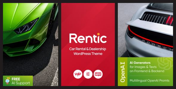 Rentic - Car Rental & Dealership WordPress Theme 1 Rentic - Car Rental & Dealership WordPress Theme