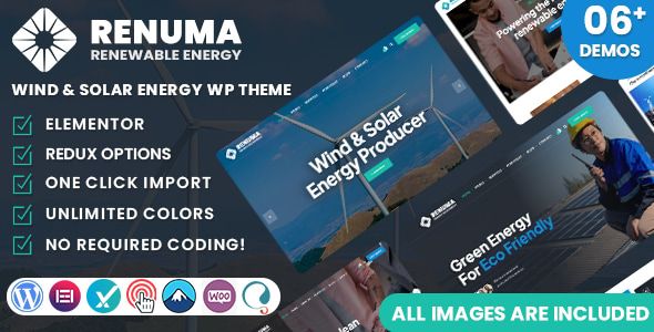 Renuma – Wind & Solar Energy WordPress Theme 1 Renuma – Wind & Solar Energy WordPress Theme