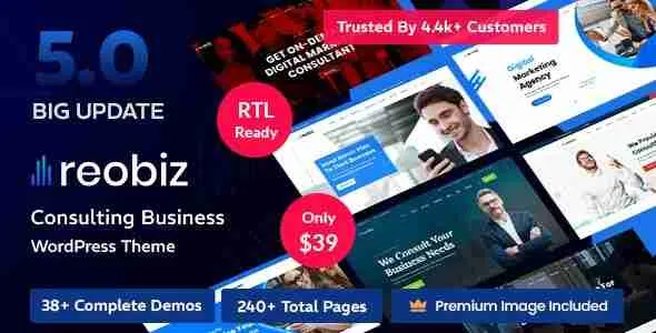 Reobiz - Consulting Business WordPress Theme 1 Reobiz Consulting Business WordPress Theme