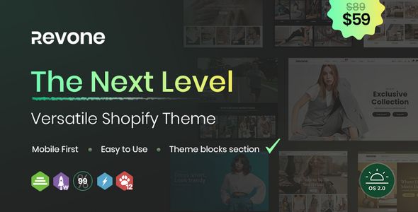 Revone - Next Level Versatile Shopify Theme 1 Revone The Next Level Versatile Shopify Theme