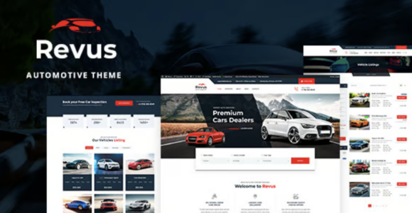 Revus automotive & car rental WordPress theme