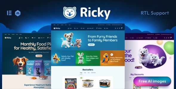 Ricky – Pet Shop Care WooCoomerce Theme 1 Ricky – Pet Shop Care Woo Coomerce Theme