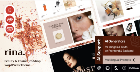 Rina - Beauty & Cosmetics Shop WordPress Theme
