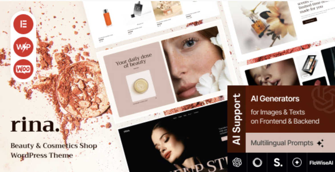Rina - Beauty & Cosmetics Shop WordPress Theme 1 Rina - Beauty & Cosmetics Shop WordPress Theme