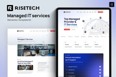 Risetech Managed IT Services WordPress Template Kit