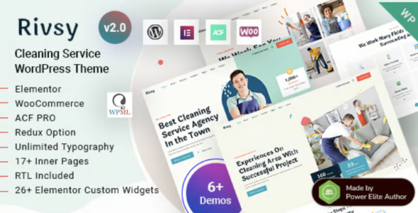 Rivsy – Cleaning Services WordPress Theme