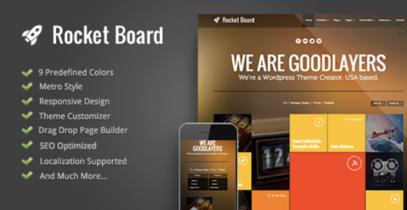 Rocket Board - Metro WordPress Theme