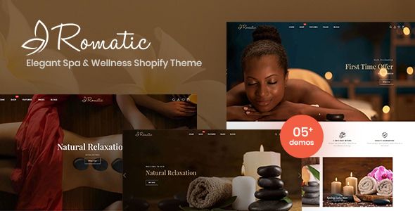 Romatic - Elegant Spa & Wellness Shopify Theme 1 Romatic Elegant Spa & Wellness Shopify Theme
