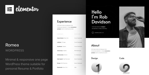 Romea - Personal Portfolio WordPress Theme 1 Romea - Personal Portfolio WordPress Theme