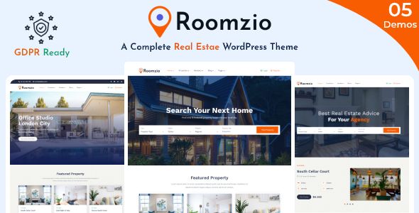 Roomzio – Real Estate WordPress Theme 1 Roomzio Real Estate WordPress Theme